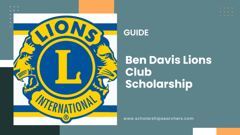 Ben Davis Lions Club Scholarship