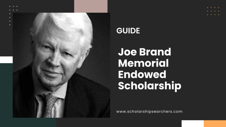 Joe Brand Memorial Endowed Scholarship