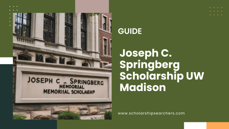 Joseph C. Springberg Scholarship UW Madison